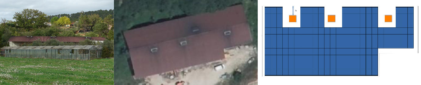 Photographies du bâtiment et calepinage